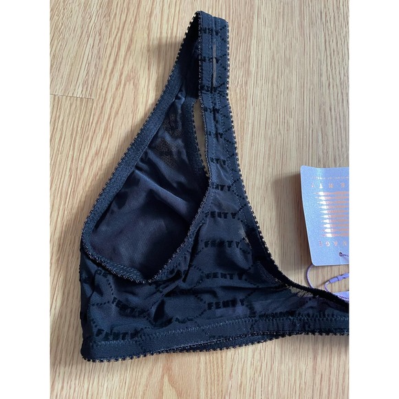 Savage X Fenty Flocked Logo Bralette - Picture 7 of 10